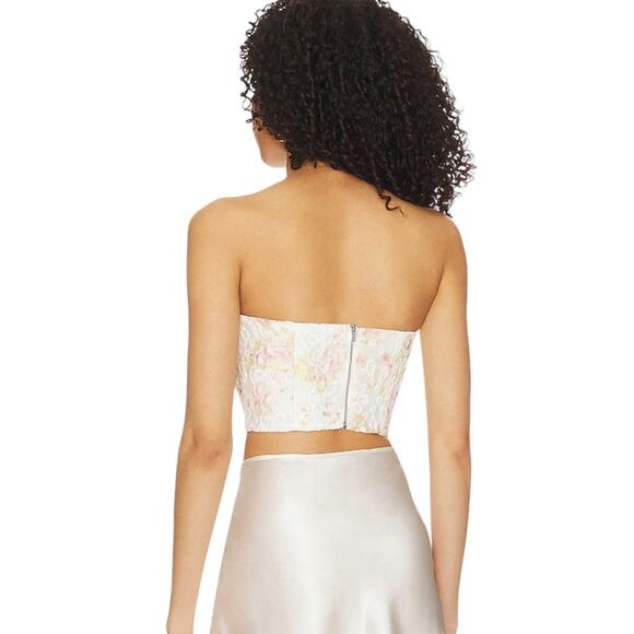 NWT! Bardot Lila Corset Bustier Top in Sunny Floral - Size 8 (MSRP $119) - Picture 3 of 13